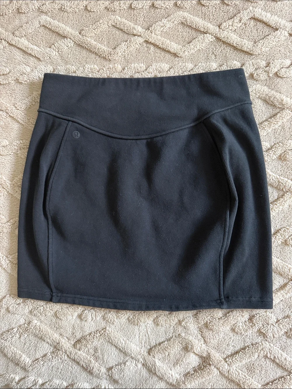 lululemon athletica Black Knit Mini Skirt